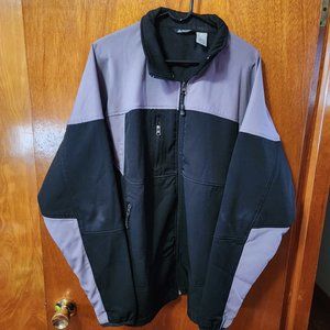 Men's XXL Snozu Gray And Black Full Zip Performance Jacket